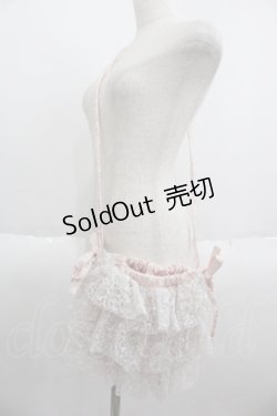 画像1: merry jenny / スパンコールフリルポシェット  ピンクＸ白 I-25-05-14-009-LO-BG-HD-ZI