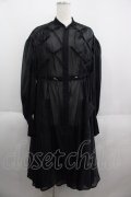 Candy Stripper / RIBBON SHEER DRESS　ワンピース  黒 I-25-05-14-111-PU-OP-HD-ZI