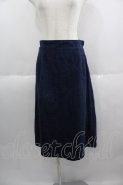 画像1: Franche Lippee / ウエストリボンデニムスカート  青デニム I-25-05-14-115-LO-SK-HD-ZI