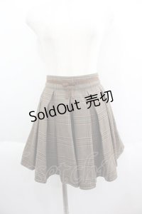 axes femme / チェックショートパンツ  ブラウンチェック I-25-05-14-120-AX-PA-HD-ZI