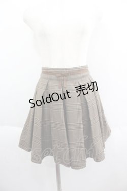 画像1: axes femme / チェックショートパンツ  ブラウンチェック I-25-05-14-120-AX-PA-HD-ZI