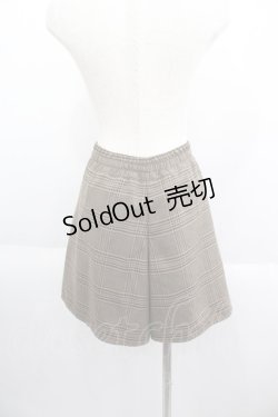 画像2: axes femme / チェックショートパンツ  ブラウンチェック I-25-05-14-120-AX-PA-HD-ZI