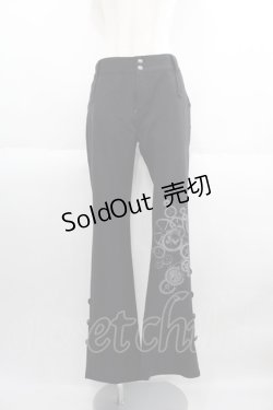 画像1: PUTUMAYO / テイルズオブエクシリア2アルヴィンコラボロールアップパンツ  ブラック I-25-05-14-123-PT-PA-HD-ZI