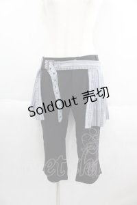 PUTUMAYO / テイルズオブエクシリア2ジュード・マティスコラボエプロン付七分丈パンツ  ブラック I-25-05-14-124-PT-PA-HD-ZI