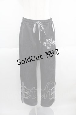 画像1: Candy Stripper / CS CAT CHINA PANTS  黒 I-25-05-14-125-PU-PA-HD-ZI