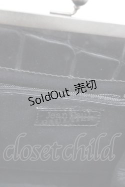 画像4: Jean Paul GAULTIER / クロコガマ口ハンドバッグ  黒 I-25-05-14-026-GO-BG-HD-ZI