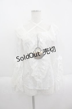 画像1: ALICE and the PIRATES / ユルシュールの姫袖ブラウス  白 I-25-05-14-035-PA-BL-HD-ZI