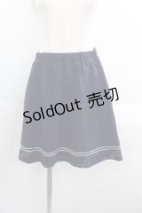 F i.n.t / チェーンステッチ使いポロミニスカート  ネイビー I-25-05-19-075-CA-SK-HD-ZI