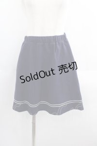 F i.n.t / チェーンステッチ使いポロミニスカート  ネイビー I-25-05-19-075-CA-SK-HD-ZI