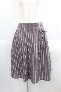 axes femme POETIQUE / ストライプリボンスカート  レッドストライプ I-25-05-19-083-AX-SK-HD-ZI