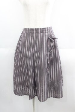 画像1: axes femme POETIQUE / ストライプリボンスカート  レッドストライプ I-25-05-19-083-AX-SK-HD-ZI