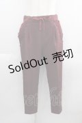axes femme / リボン付きテーパードパンツ M ワイン I-25-05-19-099-AX-PA-HD-ZI