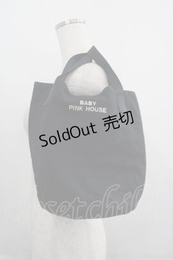 画像1: PINK HOUSE / BABY PINK HOUSE刺繍バケツ型バッグ  黒 I-25-05-19-103-LO-BG-HD-ZI
