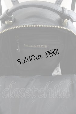 画像2: Maison de FLEUR / リボンSリュック  黒 I-25-05-19-107-LO-BG-HD-ZT286