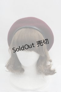 GOTHPUNKその他(買取対象外) / ベレー帽  ボルドー I-25-05-19-116-EL-AC-HD-ZI
