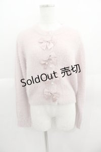 m petit by misako / リボンカーディガン M ピンク I-25-05-19-019-LO-TO-HD-ZI