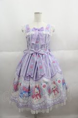 Angelic Pretty / Be My Valentineジャンパースカート  ラベンダー I-25-05-19-038-AP-OP-HD-ZI