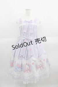 Angelic Pretty / Be My Valentineジャンパースカート  ラベンダー I-25-05-19-038-AP-OP-HD-ZI