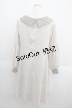 画像2: Maison de FLEUR Petite Robe canone / レース衿ワンピース M ベージュ I-25-05-23-052-EL-OP-HD-ZI