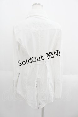画像2: Ozz Croce / 刺繍燕尾シャツ  ホワイト I-25-05-23-006-OO-BL-HD-ZI