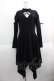 画像1: DARK IN LOVE / Punk hollow star chest dress with sexy ribbon sleeves XL ブラック I-25-05-23-072-PU-OP-HD-ZI (1)