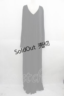 画像1: KILL STAR / LIBRA RISING MAXI DRESS XXL ブラック I-25-05-23-075-SL-OP-HD-ZI