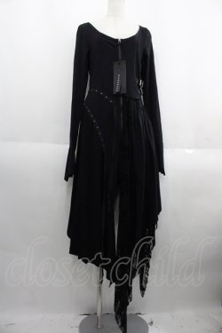 画像1: PUNK RAVE / 前ファスナーワンピース XL-2XL ブラック I-25-05-23-077-PU-OP-HD-ZI