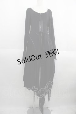 画像1: PUNK RAVE / 前ファスナーワンピース XL-2XL ブラック I-25-05-23-077-PU-OP-HD-ZI