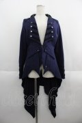 Ozz Croce / 後ろクロス刺繍燕尾ジャケット  ネイビー I-25-05-23-081-OO-JA-HD-ZI