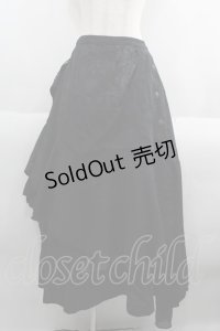 NAOTO SEVEN / オーバースカート付きスカート  ブラック I-25-05-23-087-HN-SK-HD-ZI