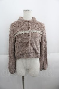 axes femme / ボアジャケット  ピンク I-25-05-23-011-AX-JA-HD-ZI