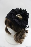 GRAMM / レースヘッドドレス風ヘアバンド  ブラック I-25-05-23-113-HN-ZA-HD-ZI