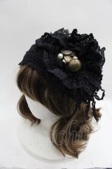 GRAMM / レースヘッドドレス風ヘアバンド  ブラック I-25-05-23-113-HN-ZA-HD-ZI
