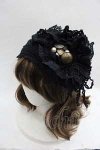 GRAMM / レースヘッドドレス風ヘアバンド  ブラック I-25-05-23-113-HN-ZA-HD-ZI