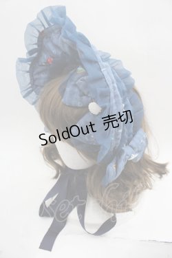 画像1: metamorphose / HAT マーメイドプリンセスハーフボンネット  ディープブルー I-25-05-23-115-ME-AC-HD-ZI