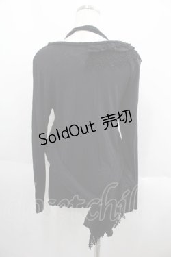画像2: GRAMM / ジレ付きロングTシャツ  ブラック I-25-05-23-024-HN-TO-HD-ZI