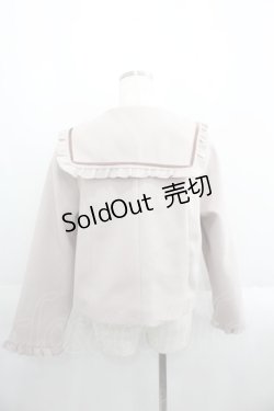 画像2: m petit by misako / セーラー襟ショートコート M ピンク I-25-05-23-026-LO-CO-HD-ZI