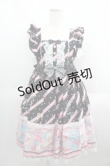 Angelic Pretty / MELODY TOYSハイウエストジャンパースカート  黒 I-25-05-23-027-AP-OP-HD-ZI
