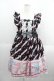 画像1: Angelic Pretty / MELODY TOYSハイウエストジャンパースカート  黒 I-25-05-23-027-AP-OP-HD-ZI (1)