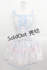 Angelic Pretty / Dolly Catローウエストジャンパースカート  サックス I-25-05-23-028-AP-OP-HD-ZI
