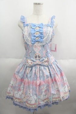 画像1: Angelic Pretty / Dolly Catローウエストジャンパースカート  サックス I-25-05-23-028-AP-OP-HD-ZI