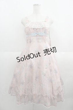 画像1: ALICE and the PIRATES / オフィーリアブーケ〜花に葬られた夜〜柄ジャンパースカートI型  ピンク I-25-05-23-029-PA-OP-HD-ZI