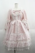 BABY,THE STARS SHINE BRIGHT / Pearl Princessワンピース  ピンクＸ白 I-25-05-23-038-BA-OP-HD-ZS
