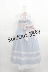 Hoshibako Works / アリス・マーガトロイド ケープ付きワンピース  サックス I-25-05-23-043-EL-OP-HD-ZI
