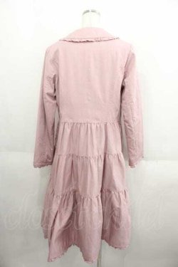 画像2: PINK HOUSE / 襟付きロングティアードコート  ピンク I-25-05-29-051-LO-CO-HD-ZI