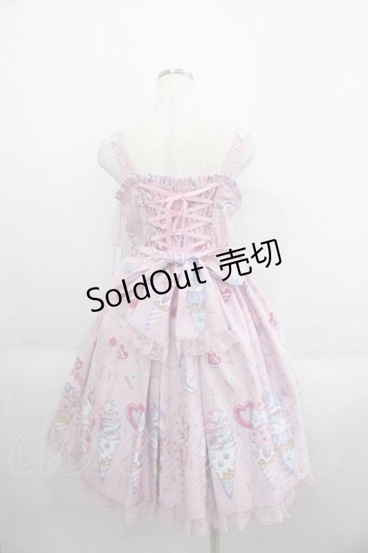 画像2: Angelic Pretty / Decoration Ice Creamジャンパースカート  ピンク I-25-05-29-053-AP-OP-HD-ZI (2)