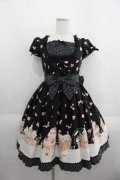 Angelic Pretty / お菓子の国ワンピース  黒 I-25-05-29-054-AP-OP-HD-ZI