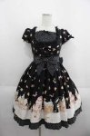 画像1: Angelic Pretty / お菓子の国ワンピース  黒 I-25-05-29-054-AP-OP-HD-ZI (1)