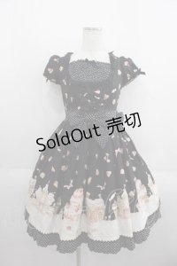 Angelic Pretty / お菓子の国ワンピース  黒 I-25-05-29-054-AP-OP-HD-ZI