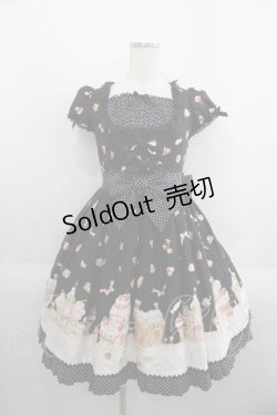 画像1: Angelic Pretty / お菓子の国ワンピース  黒 I-25-05-29-054-AP-OP-HD-ZI